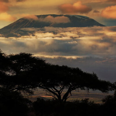 Mt Kilimanjaro sunset