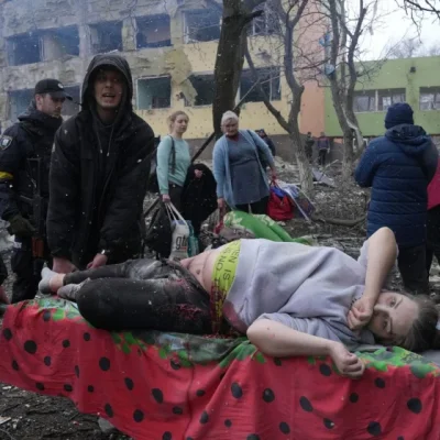 russian airstrike hits maternity hospital in ukraine